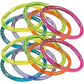 Water Glitter Bracelets (12 Pack) 7" Circ. Plastic.