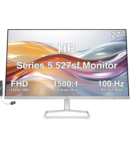 Amazon.com: HP 27-inch FHD Monitor with AMD FreeSync Technology
