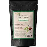 Elderberry Flower Tea for Respiratory Health to Breathe Easy with Dried Sambucus Flower| Herbal Lung, Immune Support for Cold
