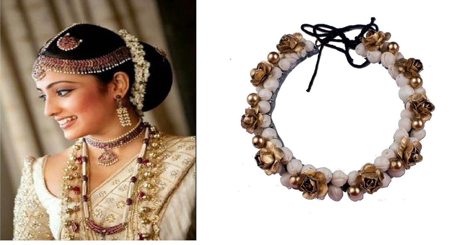 Buy Ekan Hair Gajra South Wedding Hair Gajra For Bridal Hair