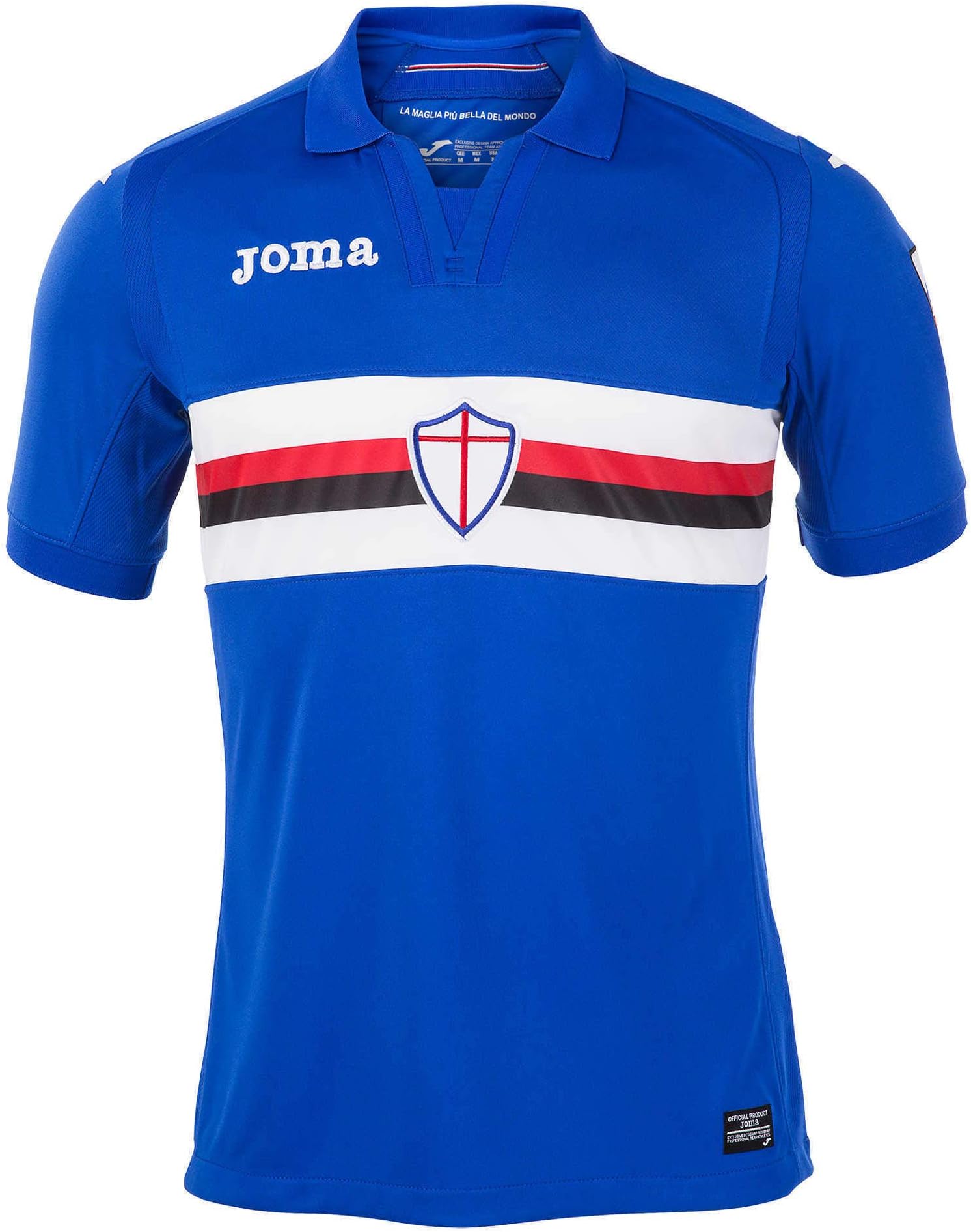 Joma 2017-2018 Sampdoria Home Football Soccer T-Shirt Jersey