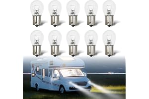 Rafeal Auto Replacement 1141 Auto/RV Backup Light Bulb,21W BA15S Flat Angle Single Light Turn Signal Light, Compact Mini Marker Tail Running Parking Backup Light