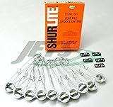10 Shurlite Single Strikers Spark Lighters with 25