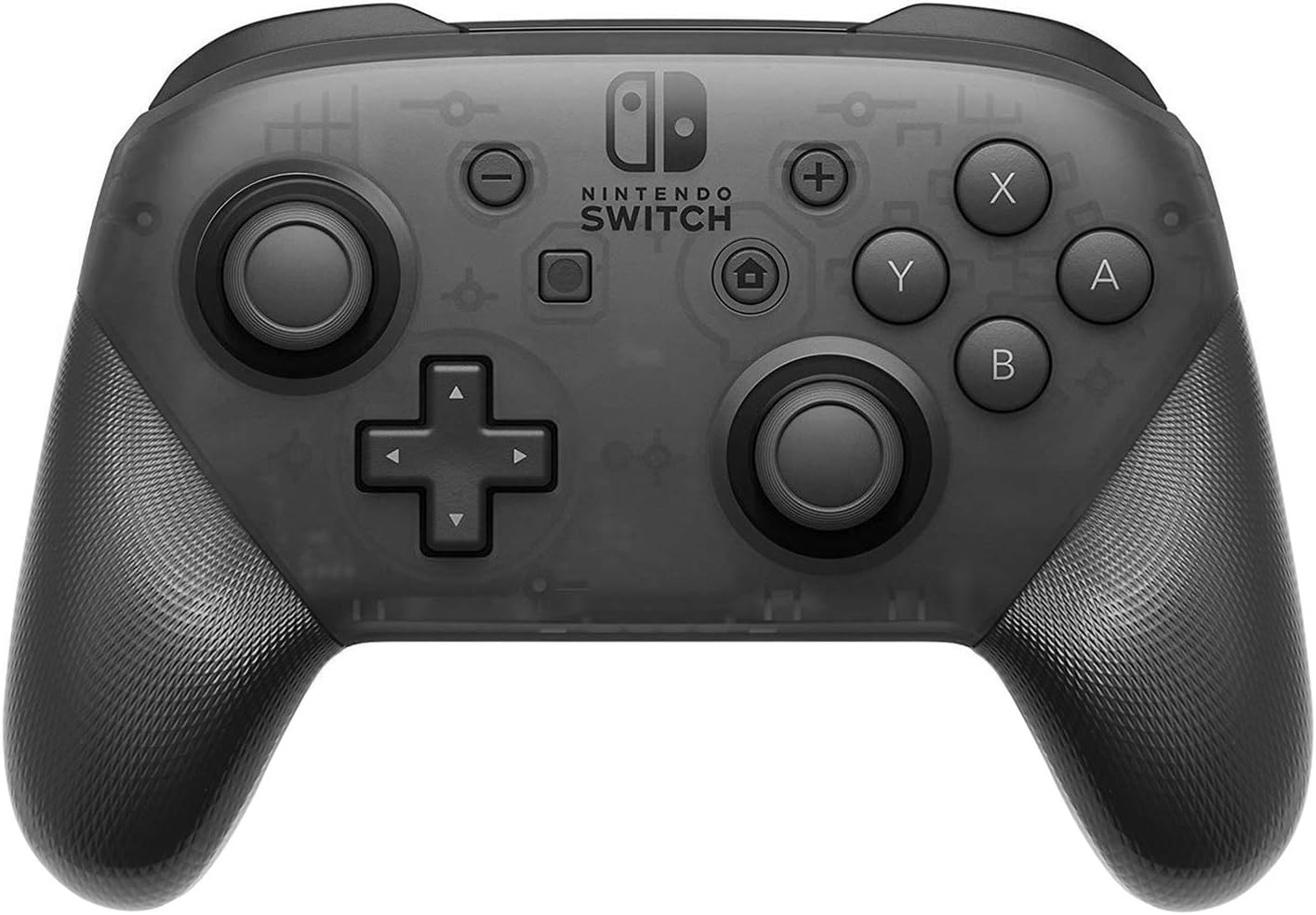 Custom Pro Controller Grip Replacement Shell for Nintendo Switch, FYOUNG DIY Anti-Slip Comfort Grip Case Accessories Kit for Switch Pro Controller - Screwdriver Included (Black)