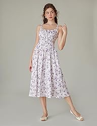 Floral Corset Dress for Women 2024 Ruched Bust