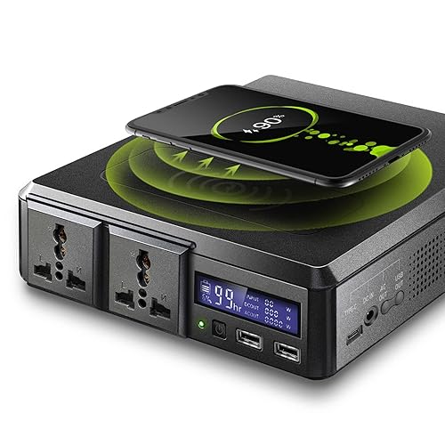ALLPOWERS Portable Power Station 200W, 154Wh Outdoor Solar Generator with  AC Outlets USB Ports Wireless Charger, Portable Power Bank for Laptop Phone  Camera Tablet Camping Emergency Black in Dubai - UAE |