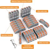 Flintronic 34P Quick Dual Wire Terminal Blocks 2 Pin 18-22AWG view 2