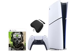 SONY PlayStation 5 Slim Digital Edition Call of Duty Modern Warfare II Bundle and Controller Case - White, Slim PS5 1TB PCIe SSD Gaming Console with Controller Protective Case - Digital Slim PS5 [playstation_5]