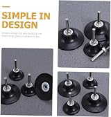 VILLFUL 4pcs 69mm Disc Pad Holder Drill Sander Adapter Roll Lock Sanding Disc view 9