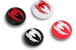 TIKOdirect Cute Thumb Grip Caps Compatible with Switch 2/ Switch Pro Controller, 4PCS Soft Silicone Protective Button Cover, Black