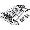 Flynsu Manual RV Step Single Ladder Step Telescopic Folding RV Entry Stair Replacement for RV Camper Van Motorhome Travel Trailer