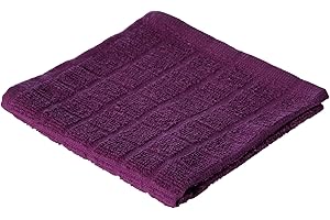 DII Cotton Terry Windowpane Dish Cloths, Machine Washable and Ultra Absorbent Kitchen Bar Towels