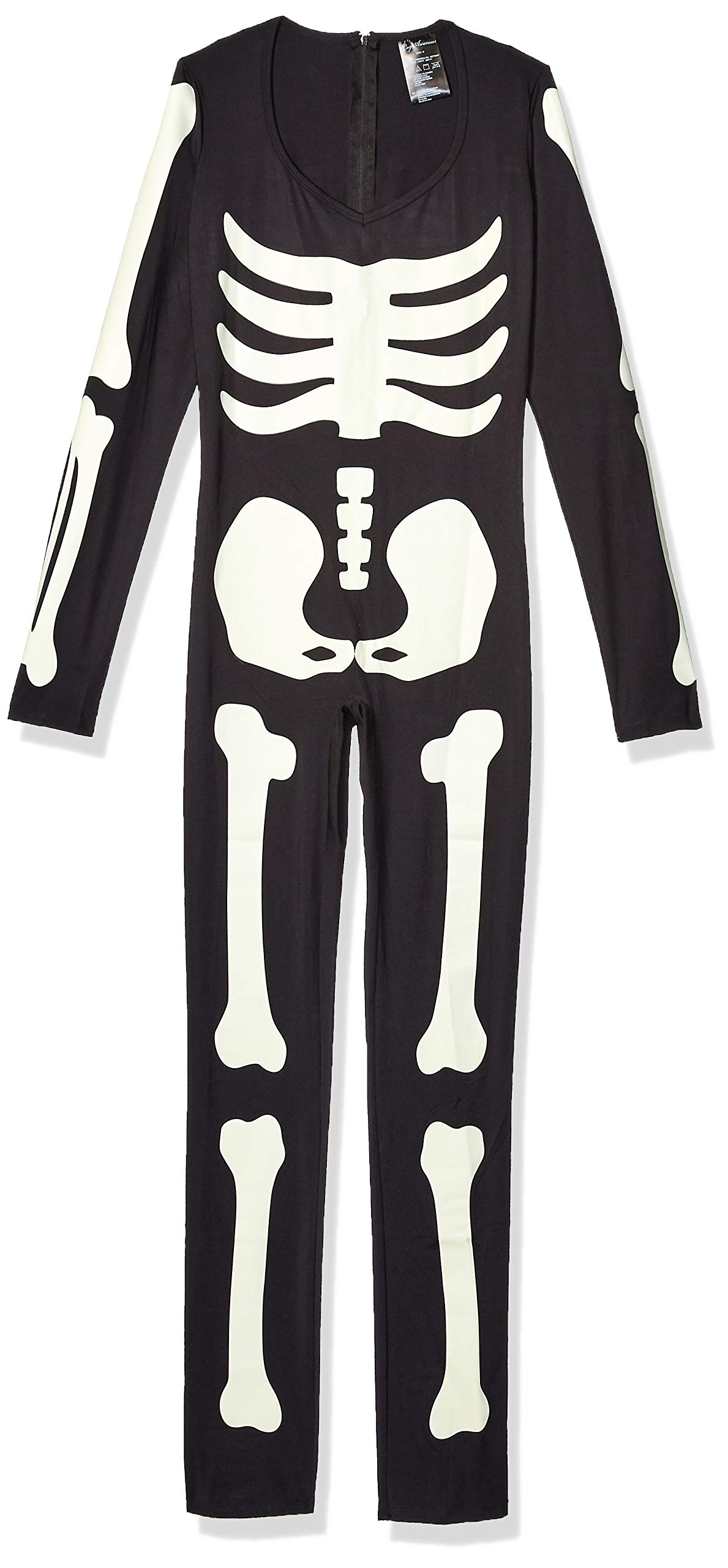 Leg Avenue Women's Glow in The Dark Skeleton Bodysuit Halloween Costume