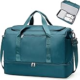Extra Large Travel Duffle Bag,Carry on Overnight Weekend Bag with Shoes Compartment,Weekender Bags for Women for Travel Business Trips Sport Hospital