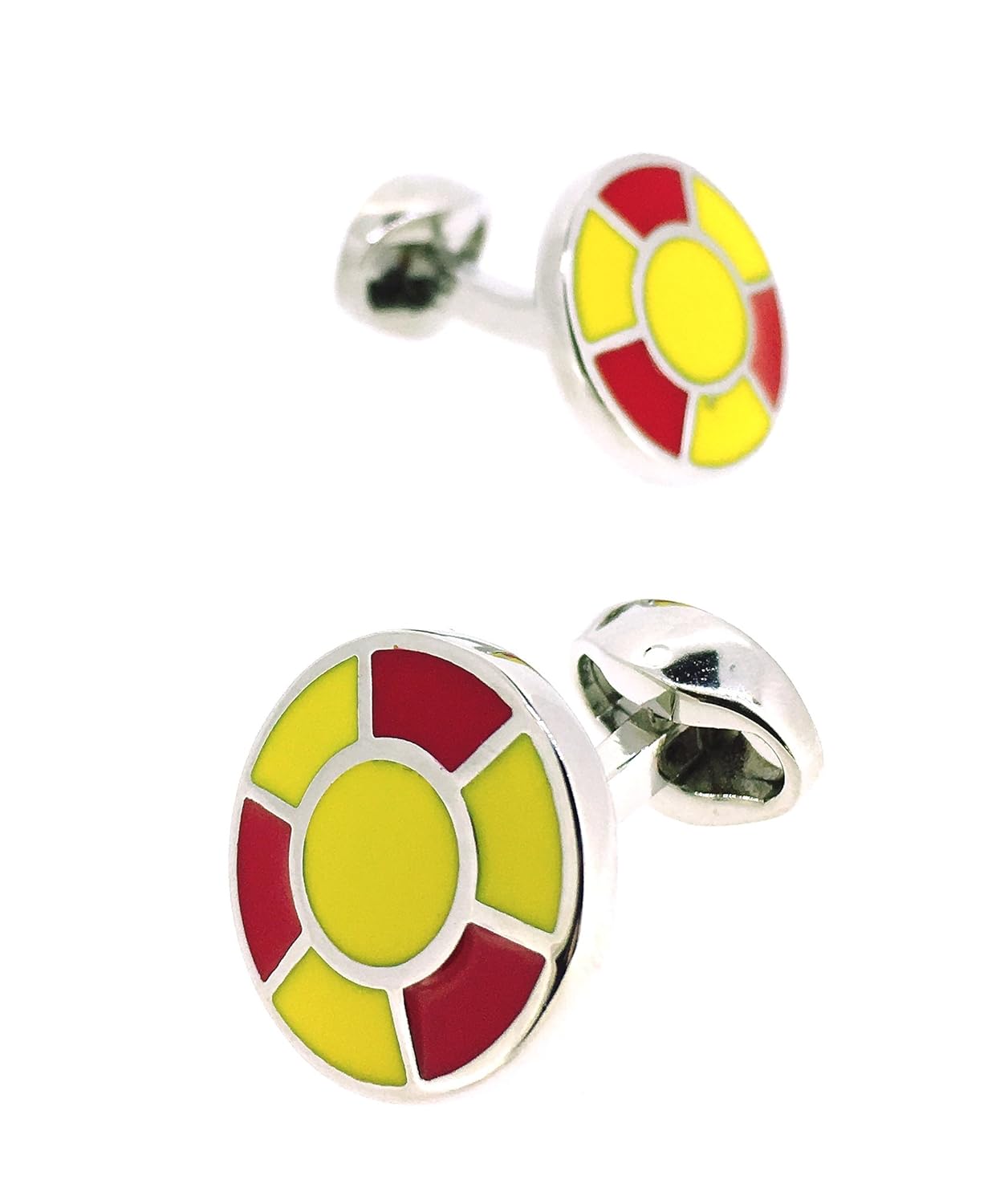 Gemelos para Camisa Balón Colores España: Amazon.es: Joyería