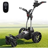 KEMIMOTO ApexR Electric Golf Cart with Power Assist Mode, 36 Hole Battery | Dual 240W Motor 492FT Remote Control, IPX5 Water Resistant Compact Folding Golf Caddy w/ USB-C, Drink &amp; Umbrella Holder