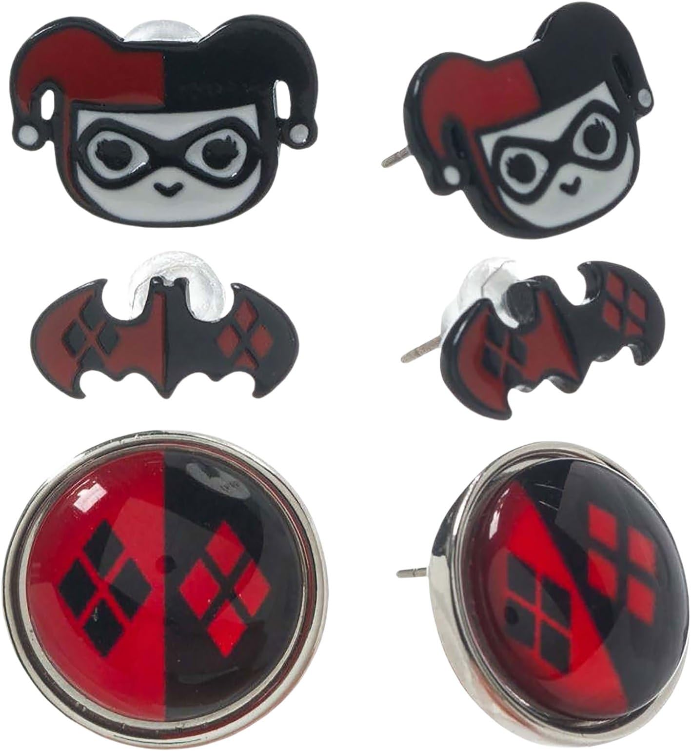 Harley Quinn Earring Set DC Comics Jewellery