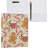 Vozoza Christmas Cookies Decorative 3 Ring Binder 2 Inch Large View Binders with Pockets Holds 200 A4 Sheets File Organizer for Office College School, 1Pack