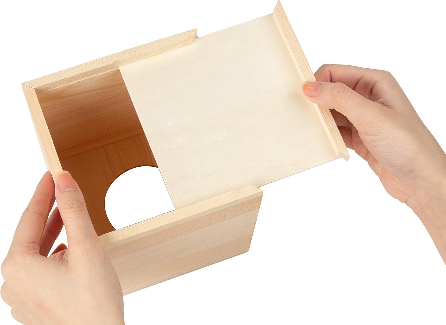 Juvale Wood Tissue Box Cover (5 x 5 x 5.8 in): Home & Kitchen