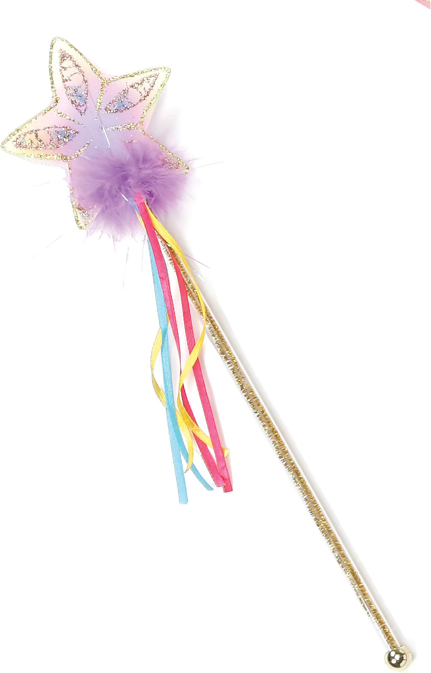 Rainbow Glitter Wand (Gold)