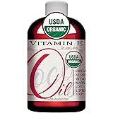Organic Vitamin E Oil - USDA Certified 100% Natural, 43,000 IU Non-GMO Vegan Cruelty-Free Bulk For Face Skin Hair Body Nails 