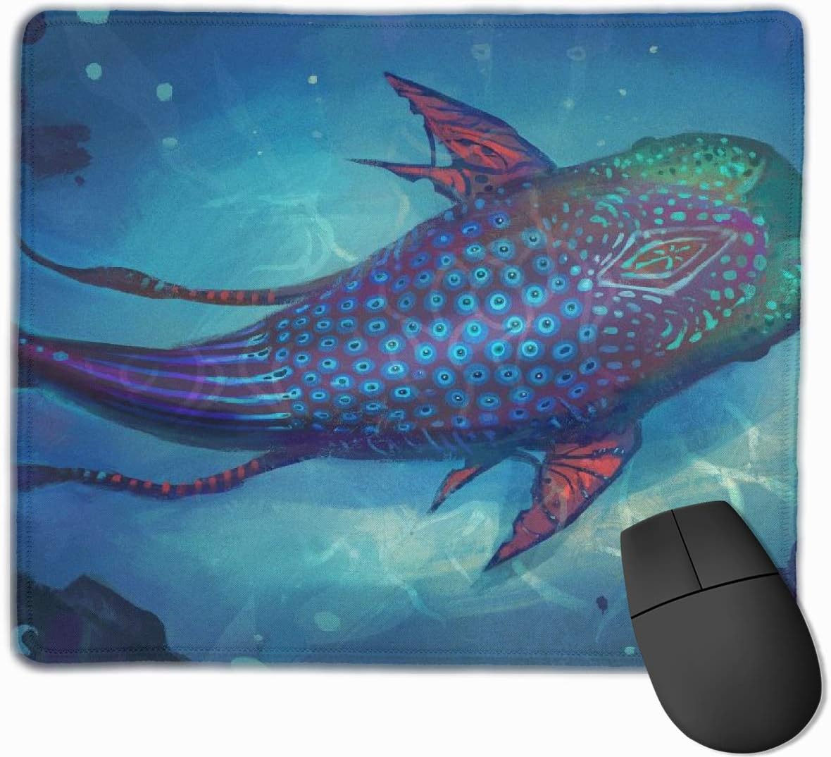 Gaming Mouse Pad Underwater Fish Rectangle NonSlip Rubber