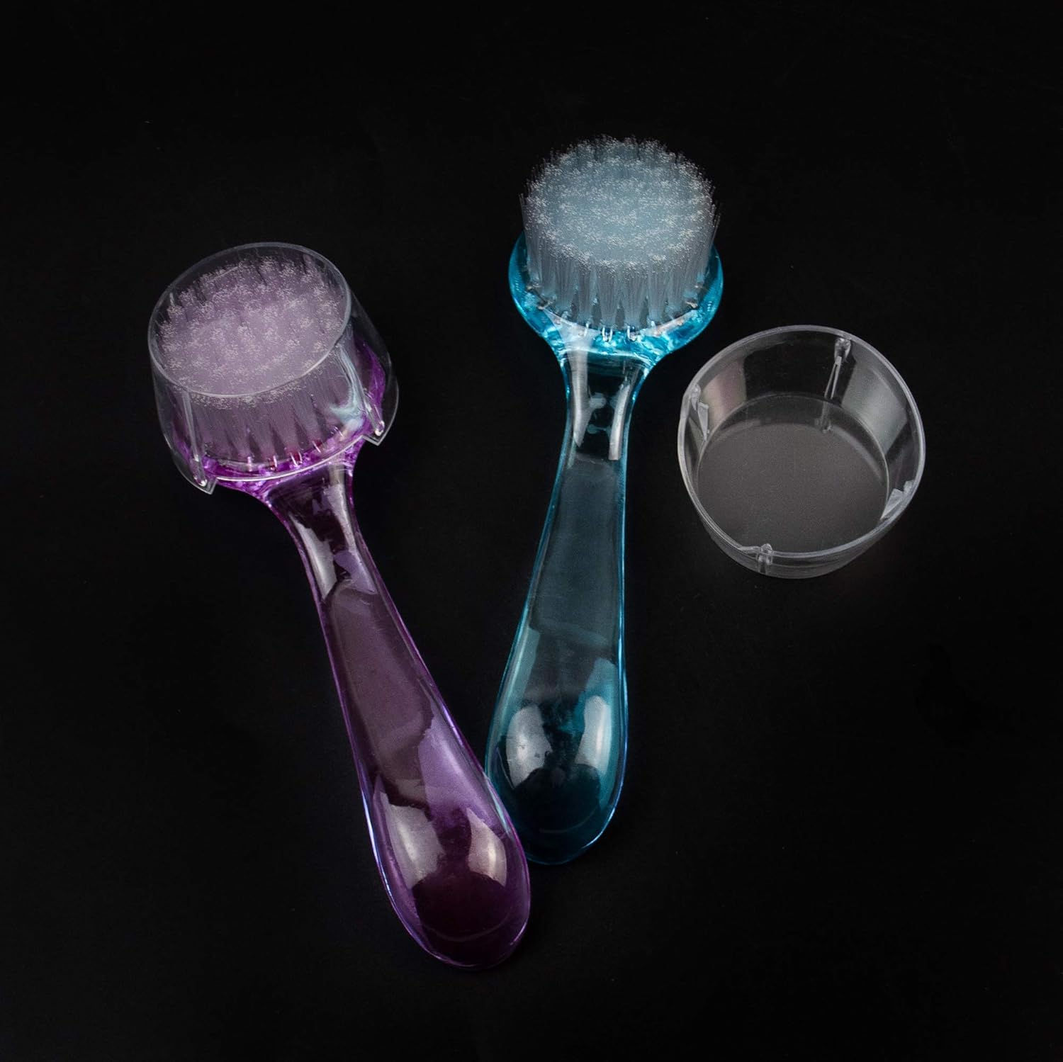 AUEAR, 4 Pack Face Brush for Cleansing and Exfoliating Facial Cleaning Brush with Cap for Women and Girls Wash Makeup Massaging: Home & Kitchen
