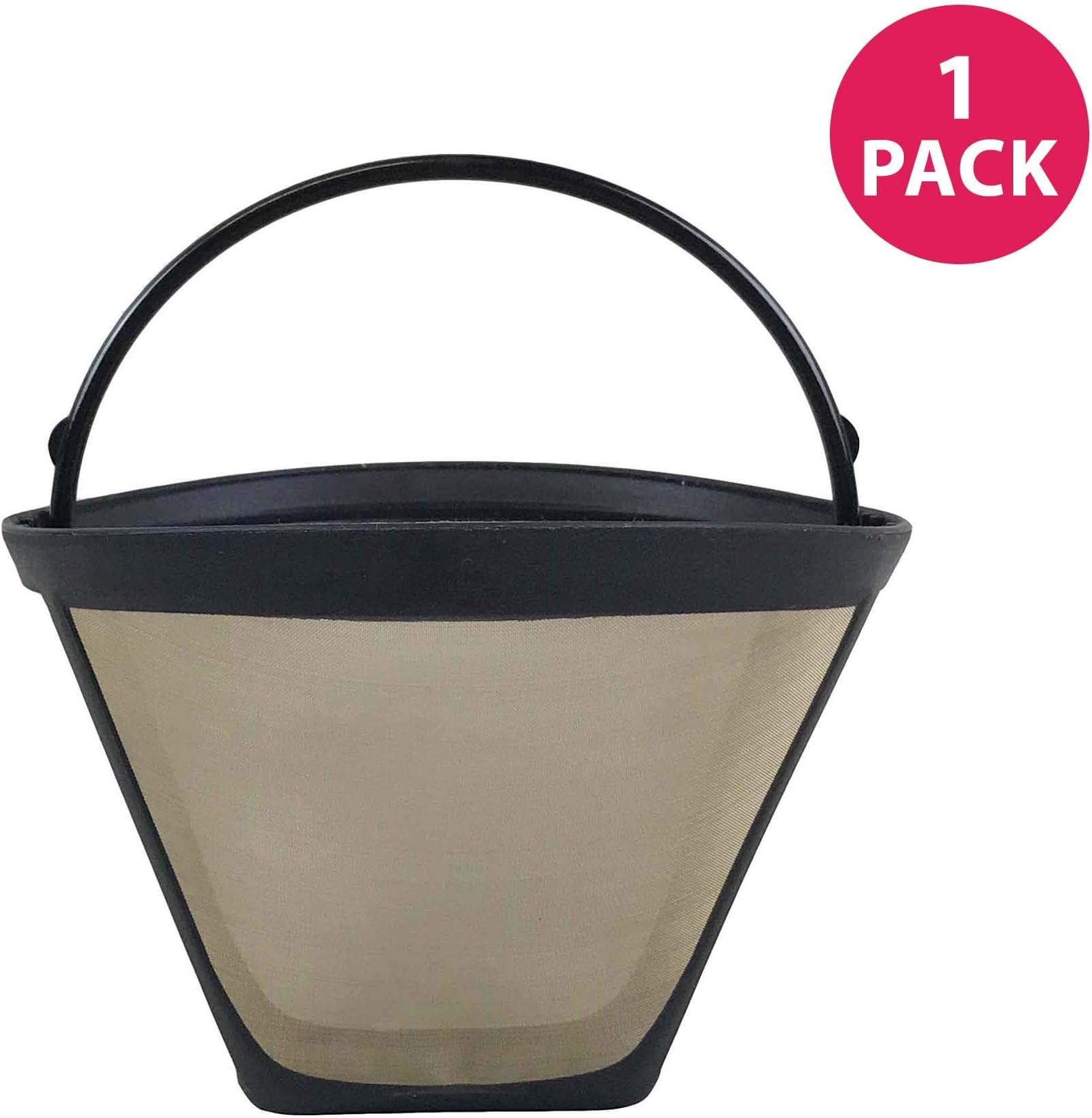 Crucial Coffee Replacement Coffee Filter Compatible with Cuisinart 4 Coffee Filter, Fits CHW-12 Coffee Plus 12-Cup Programmable Coffee Maker (1 Pack)