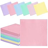 120 PCS Rainbow Party Napkins - Disposable 3 Ply Pastel Color Beverage Dinner Napkins for Baby Shower, Birthday, Wedding & Unicorn Theme Parties