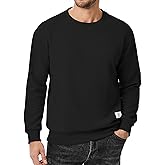 JMIERR Men's Crewneck Sweatshirt Casual Long Sleeve Geometric Texture Sweatshirts Fashion Pullover Shirts