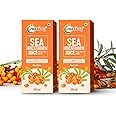 Nutriorg Sea Buckthorn Juice 16.9 FI Oz (500ml) | Himalayan Berry Juice Glass Bottle | No Added Sugar & Colors