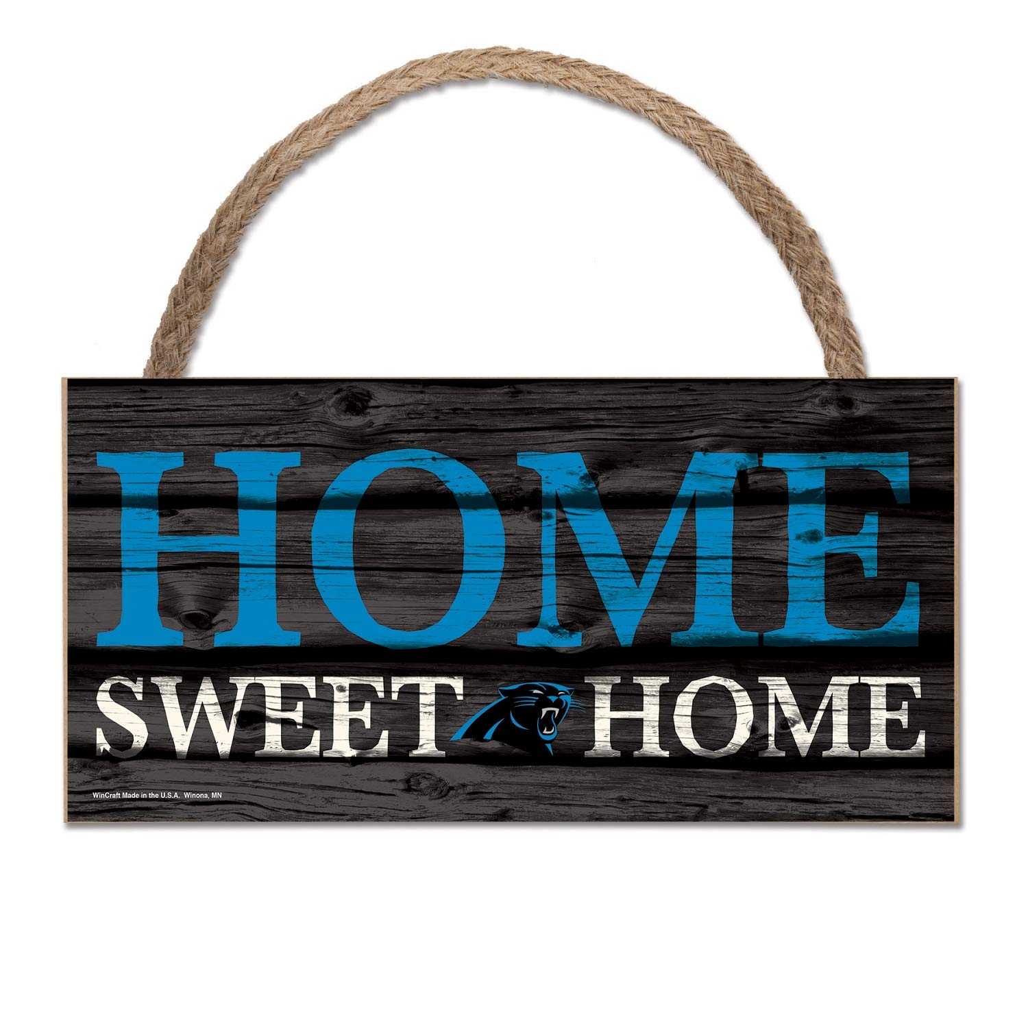 Wincraft NFL wooden sign Carolina Panthers wooden sign Wood Slogan Home Sweet Home
