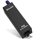 P2 Portable In Ear Monitor Amplifier, Headphone Amp with XLR/TRS Inputs 3.5mm Output, Enhanced Sound Quality, Durable Belt Clip, Guitar Headphone Amplifier with Stereo/Mono Switch for Performers,Black