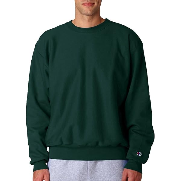 Jerzees Men’s 8 Oz. 50/50 NuBlend Fleece Crewneck Sweatshirt - Forest Green, 3XL