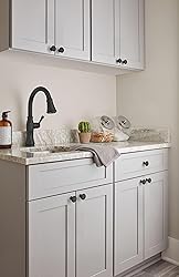 Amerock | Cabinet Knob | Matte Black | 1-1/4 inch