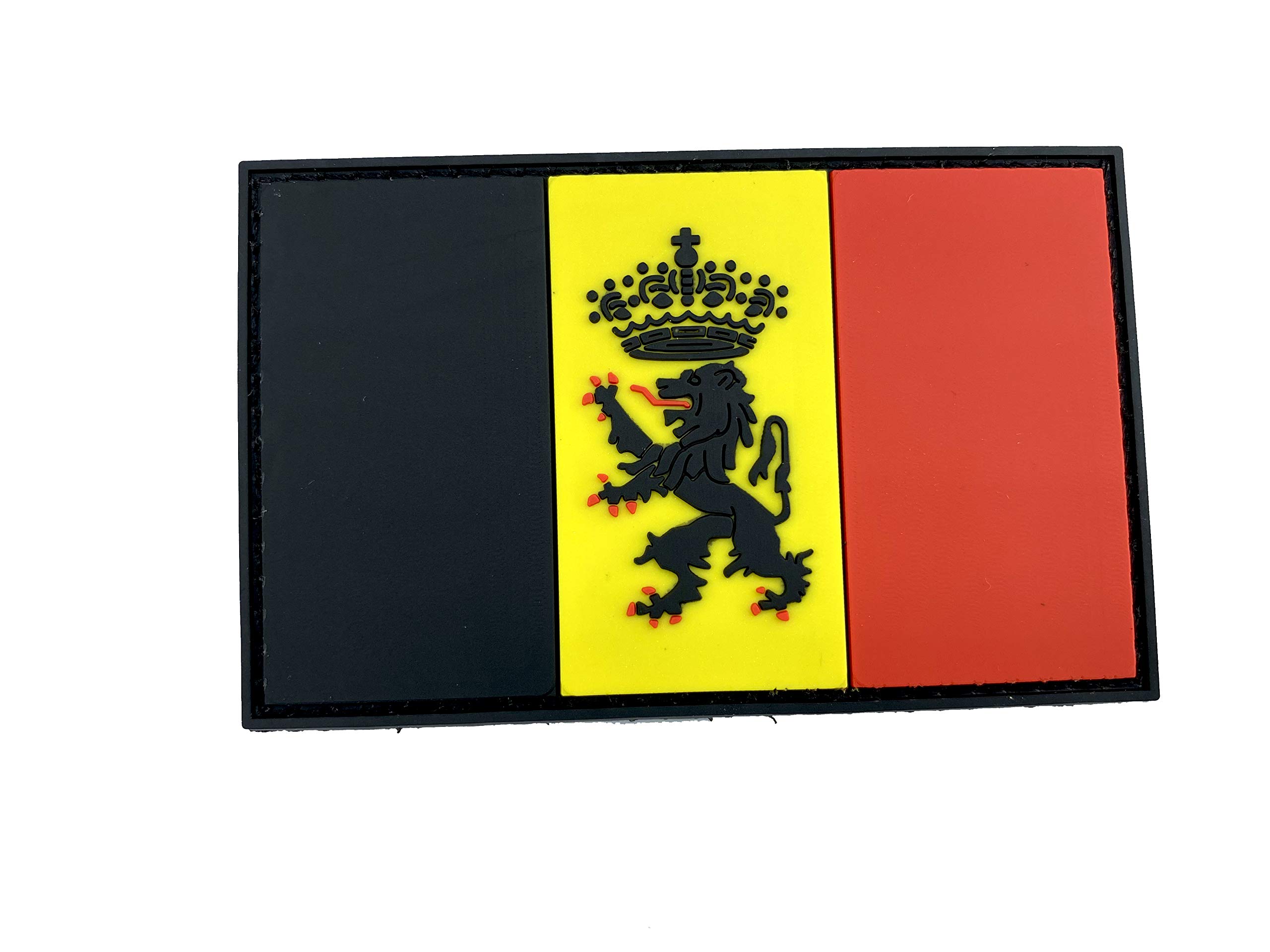 Belgium Crest Flag Cosplay Airsoft Paintball PVC Patch