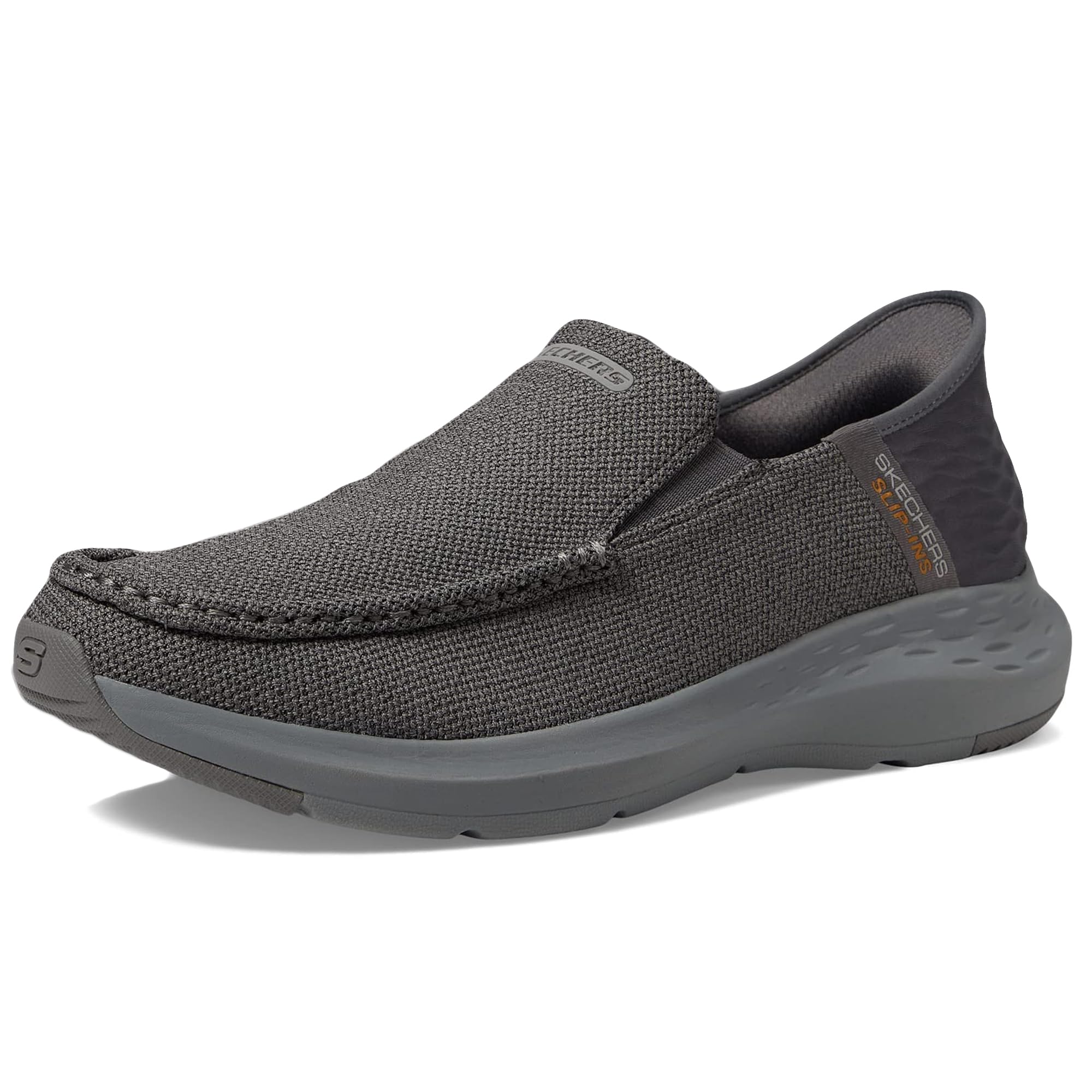 Photo 1 of Skechers Men's Parson-Ralven 204804 Moc Toe Slip-Ins, Grey, 10
