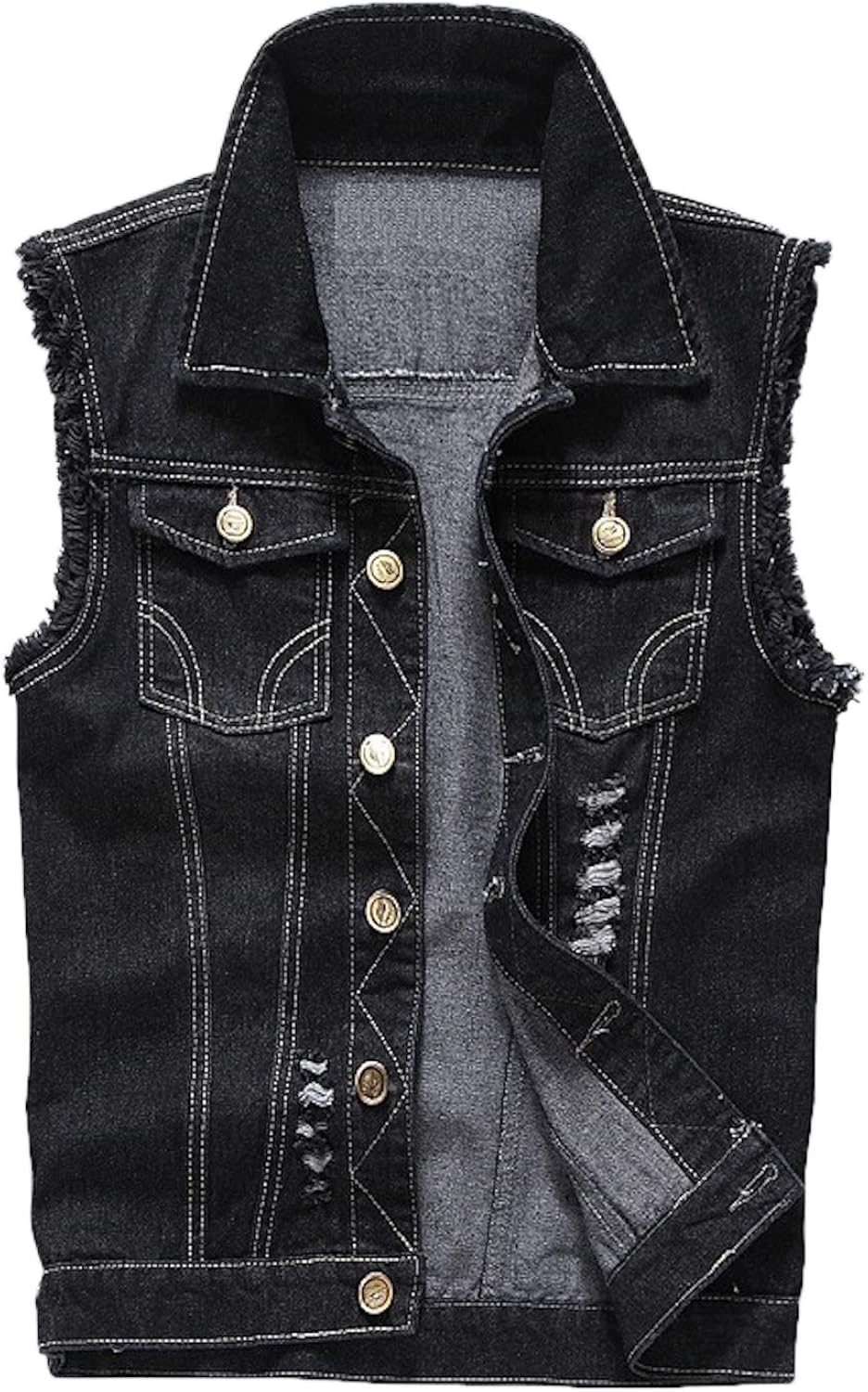 casual waistcoat and jeans
