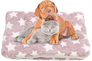 TOVEIVAL Cat Blankets for Indoor Cats, Ultra Soft Pet Blanket for Bed Mat, Heated Cat Beds, Premium Flannel Cloth Self-Warming Pet Cushion Pad for Cats Dogs, Cozy Calming Cat Blanket