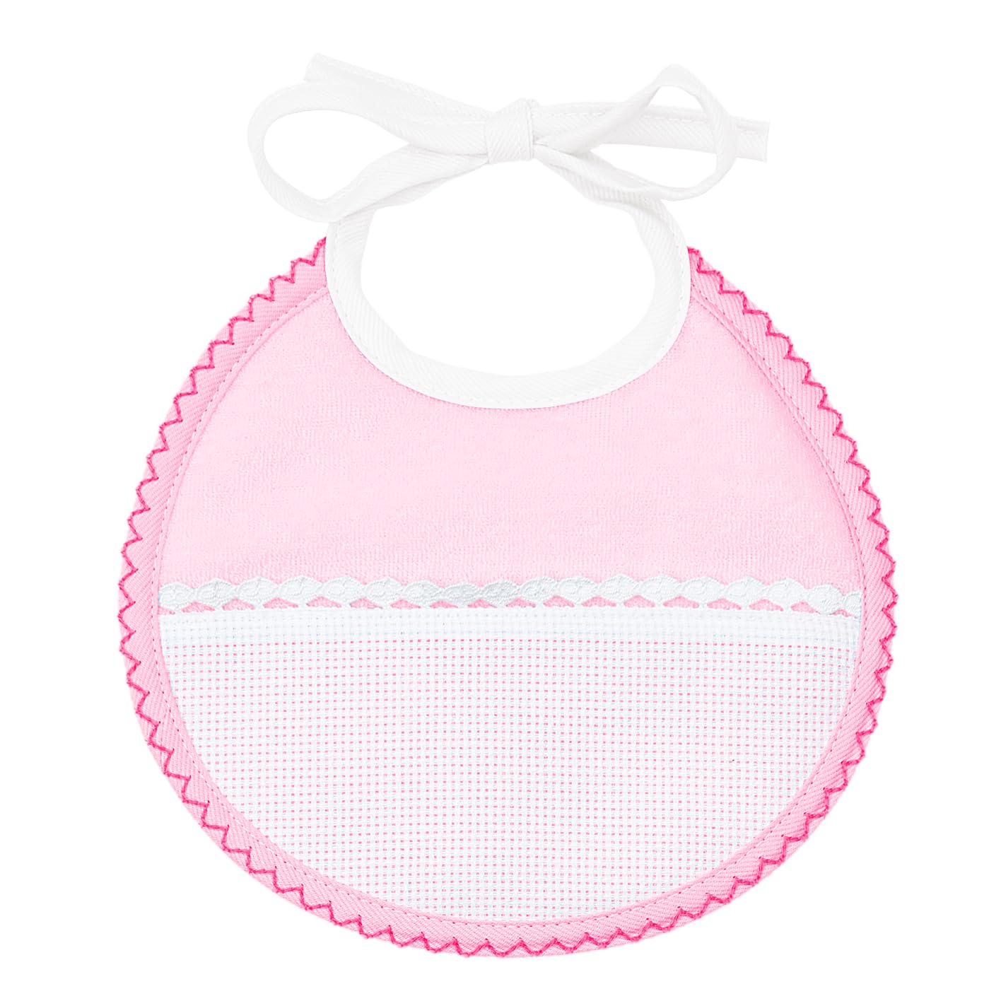 FILET AMS1041R Bib with Aida Fabric Insert