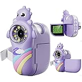 Kids Microscope, Handheld Digital Microscope for Kids, Photo and Video Functions, 2'' LCD Screen, Educational Science Christmas Birthday Gifts for Over 3 Years Old - Purple