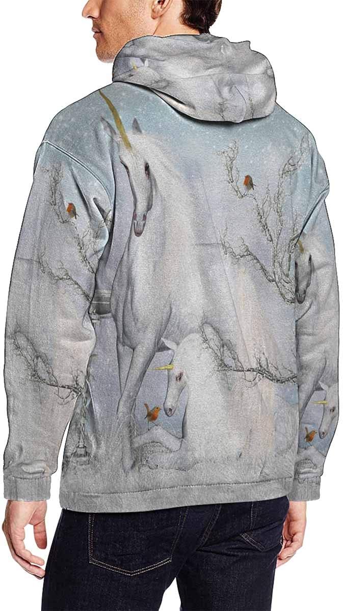 INTERESTPRINT Mens Fantasy Unicorn 