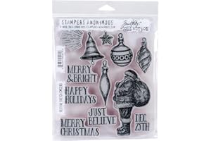 Stampers Anonymous CMS283 Tim Holtz Cling Stamps, Multi-Colour, 7 x 8.5-Inch