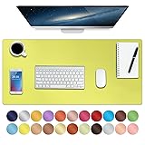 Boutilon Leather Desk Pad 30" x14",Non-Slip Mouse