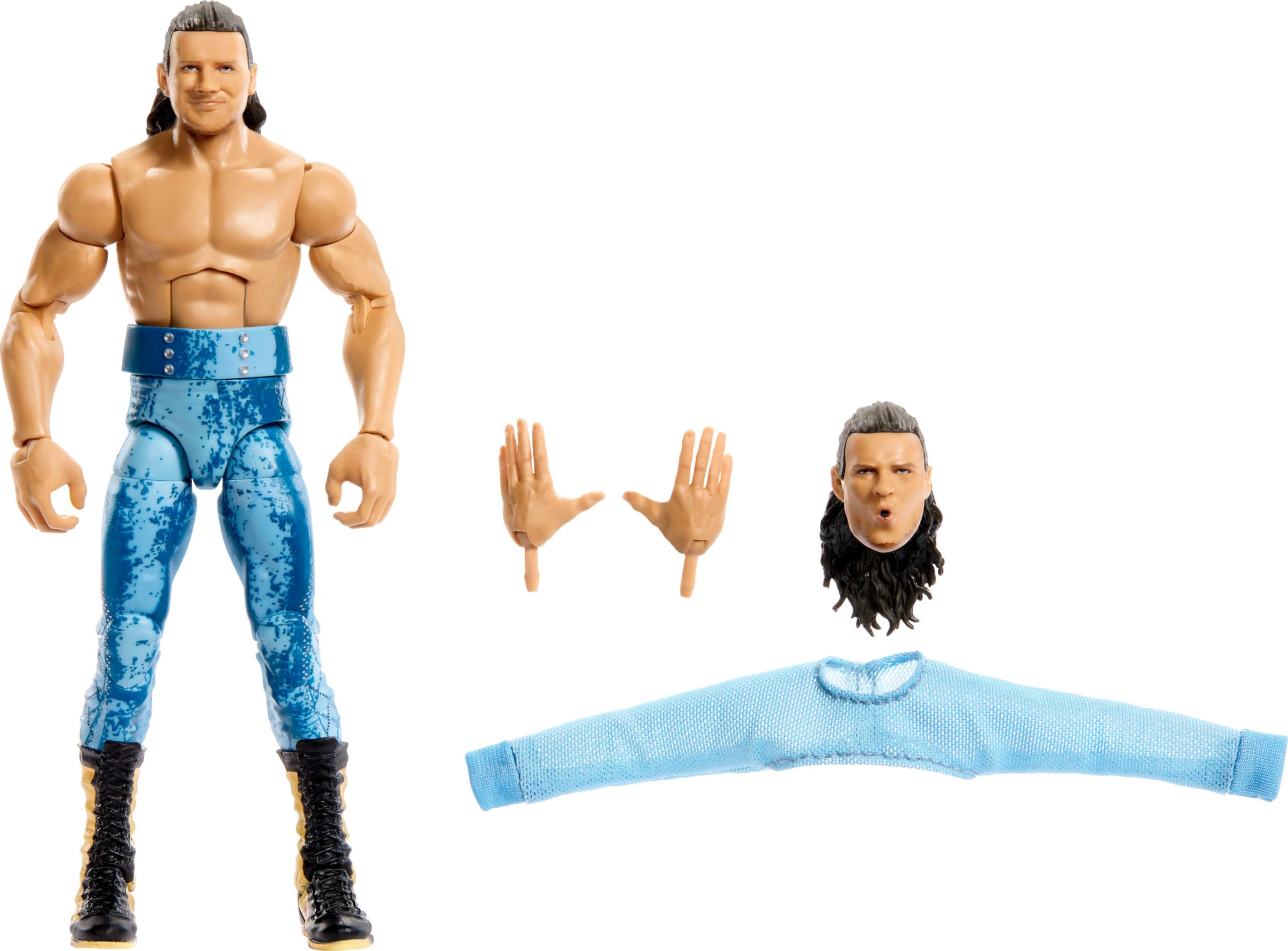 Mattel WWE Elite #110 Wilson Series 6-inch Collectible Figure and Accessories with 25 Points of Joint and Interchangeable Hands