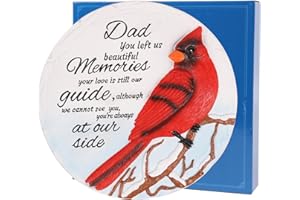 YOUDEAR MEMORIALS 10 Inch Polyresin Memorial Garden Stone, Sympathy Gift for Loss of Dad, Memorial Plaques for Outdoors, Garden Stones In Memory of Loved Ones, Remembrance of Beloved Father