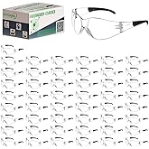 Safety Glasses ANSI Z87.1 Certified - Scratch-Resistant Protective Eyewear for Men & Women, Ideal for Construction & Shooting