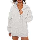 Locachy Women's Henley Neck Button Oversized Sweatshirt Casual Long Sleeve Pullover Tops 2026 Fashion Outfits Clothes