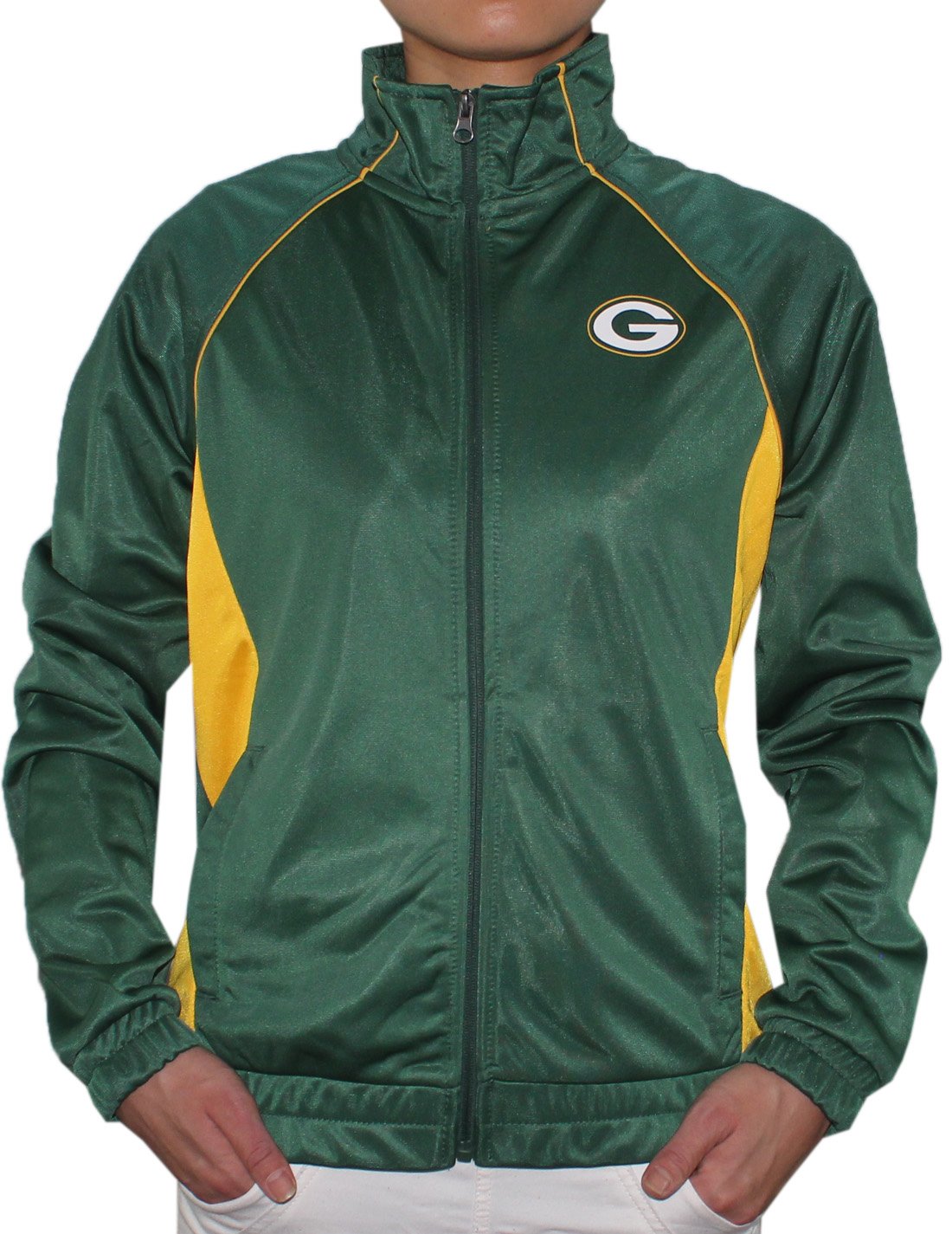 最安値挑戦 レディースgb Packers Athleticジップアップジャケット B075zd8wrgグリーン Small 正規店仕入れの Celebration Fl Us