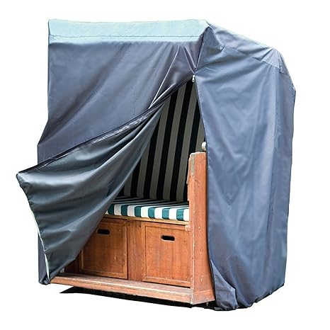 Miganeo Premium Strandkorb Schutzhülle 135x105x175/140 cm - wasserdicht 420D Oxford 18151